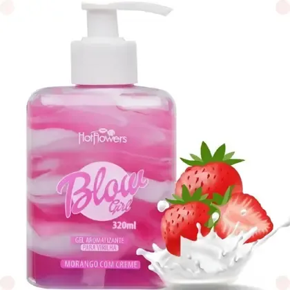 Blow Girl Gel Aromatizante Morango com Creme 320ml
